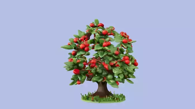 Wild Berry Bush for game prop