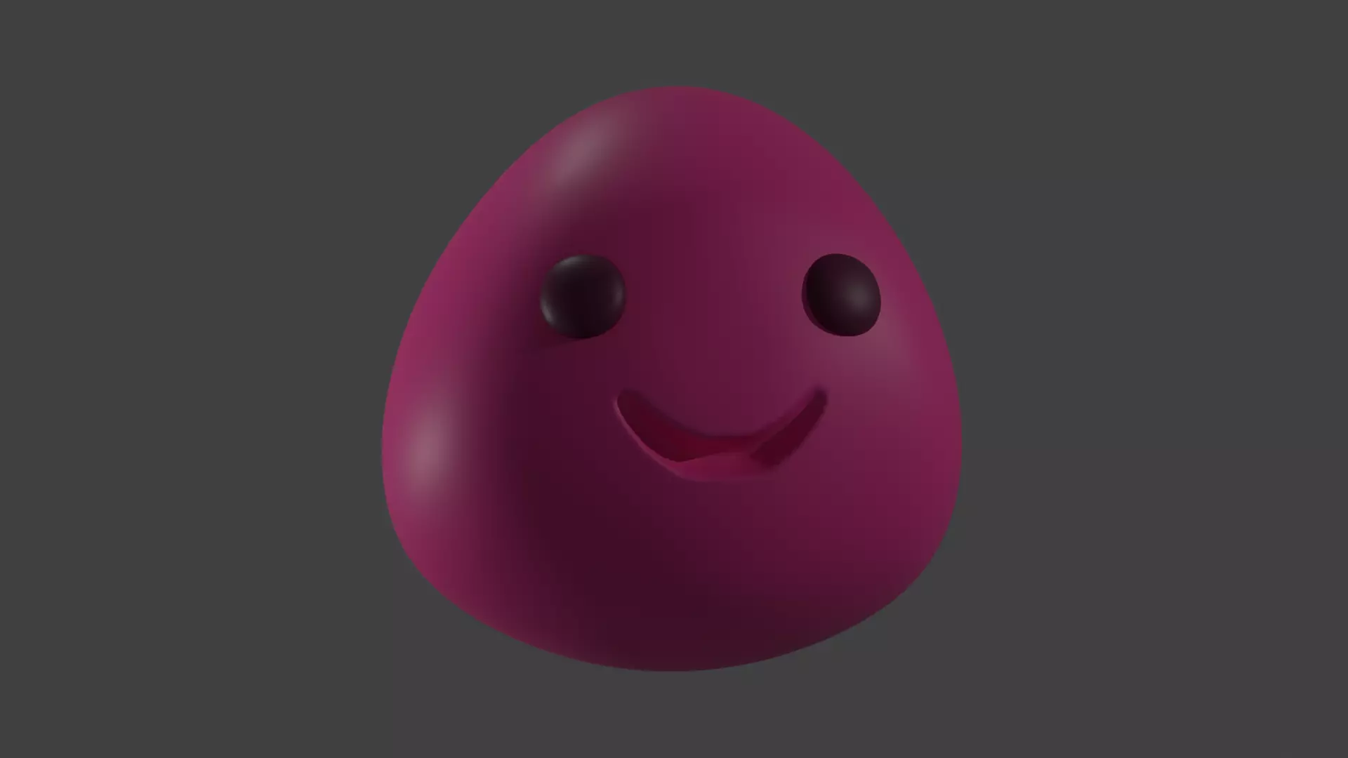 Pink smile from Slime Rancher Free low-poly 3D model_0