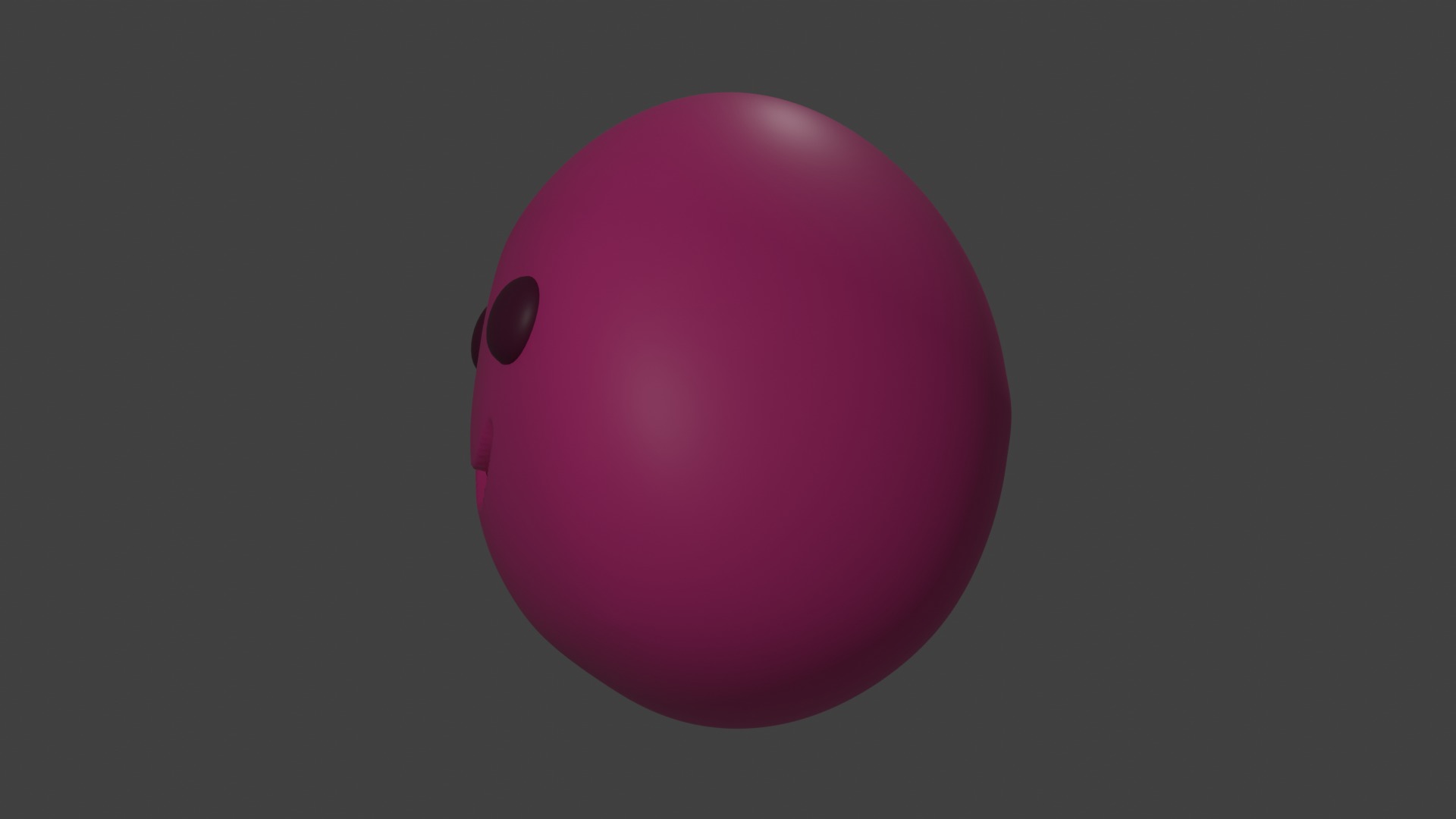 Pink smile from Slime Rancher Free low-poly 3D model_7