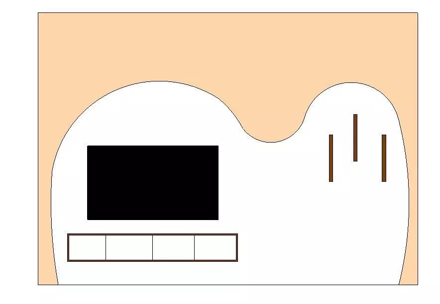 tv wall 2024 3D print model_0