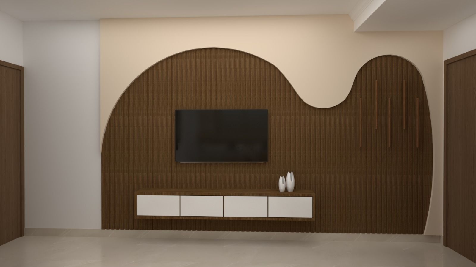 tv wall 2024 3D print model_2