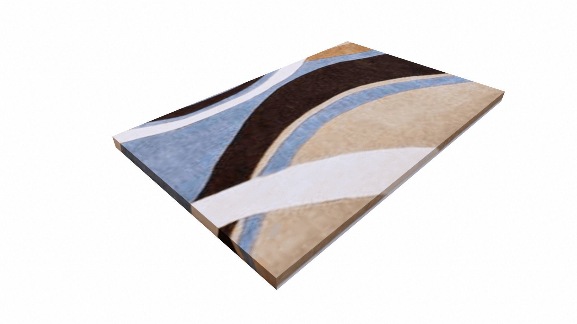 Carpet Low-poly 3D model_3