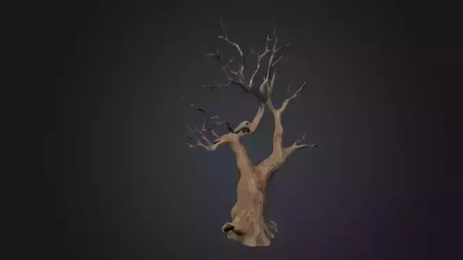 Dead Tree stylized for game ready-2