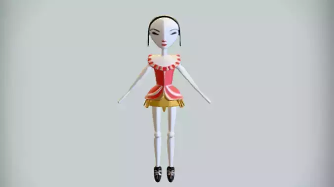 puppet doll with a colorful outfit
