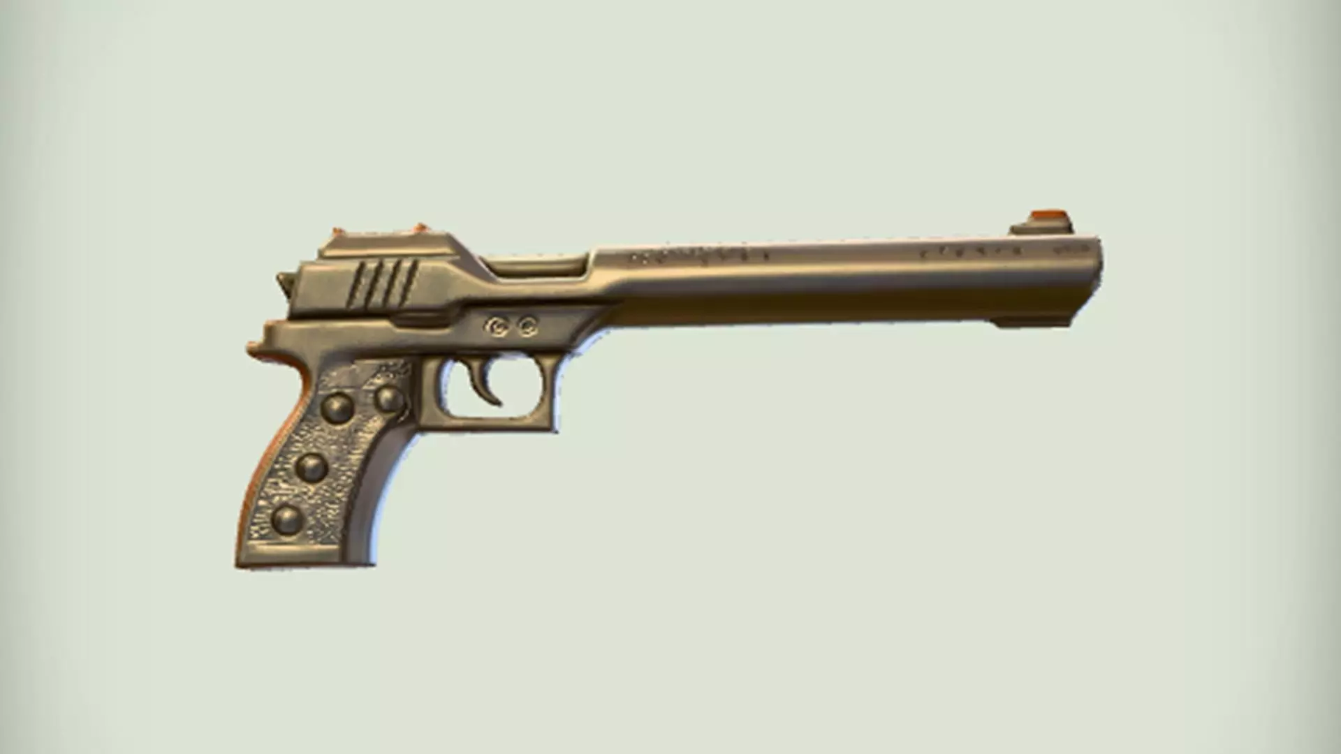 pistol firearm  3D Game Ready Model 3D model_0