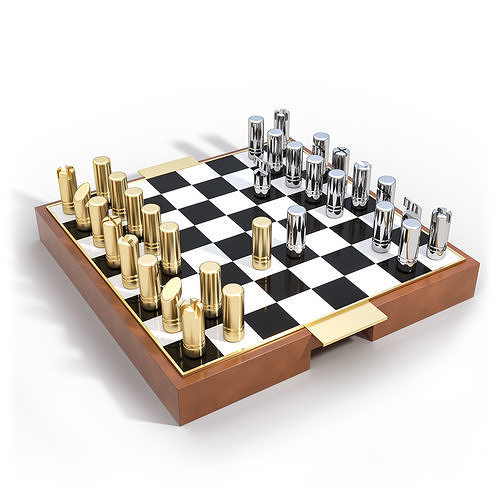 Fowler Chess Game Gift Set Ralph Lauren 3D model