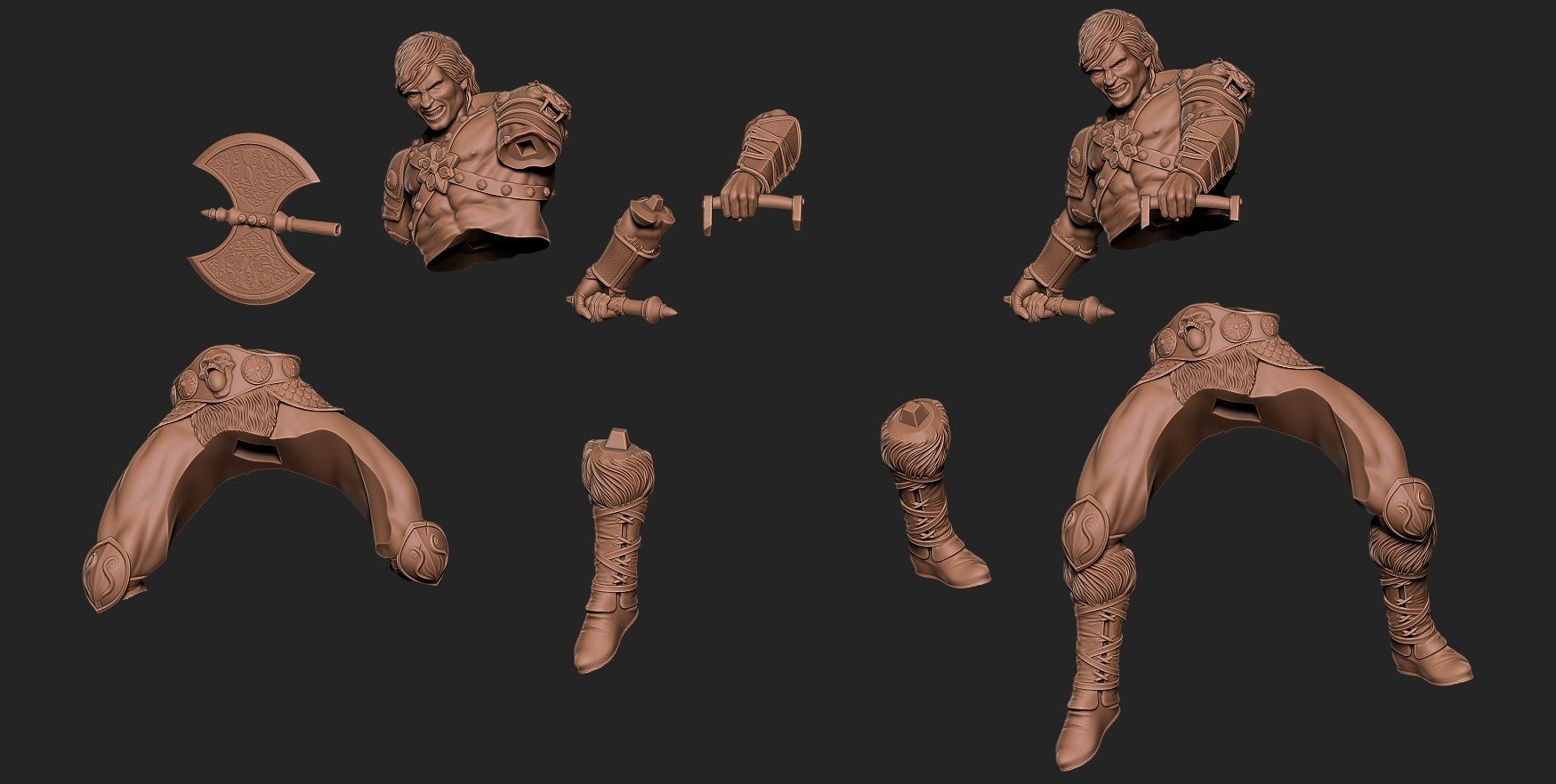 Fan art - MOTU GOOD GUYS fan art - Diorama 3D print model_8