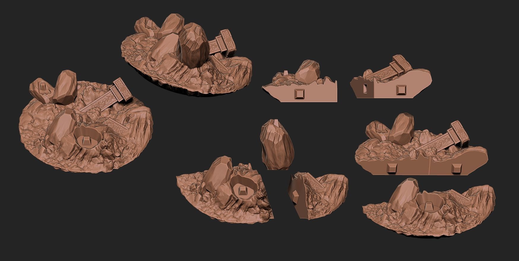 Fan art - MOTU GOOD GUYS fan art - Diorama 3D print model_9