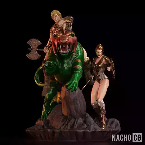 Fan art - MOTU GOOD GUYS fan art - Diorama