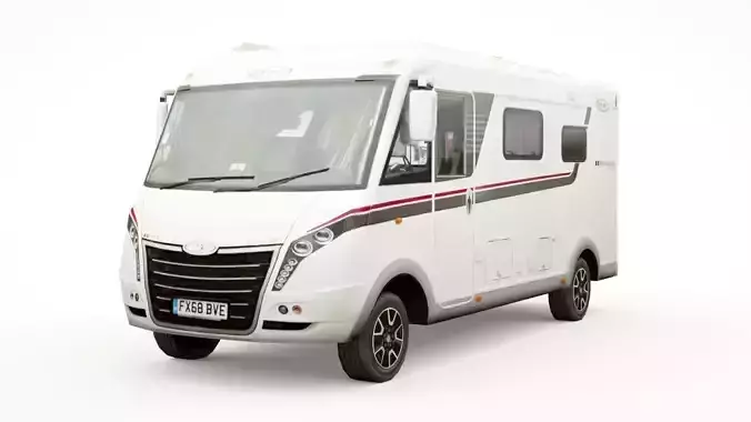 Geist Comfort Explorer 585 camper Low-poly 3D model