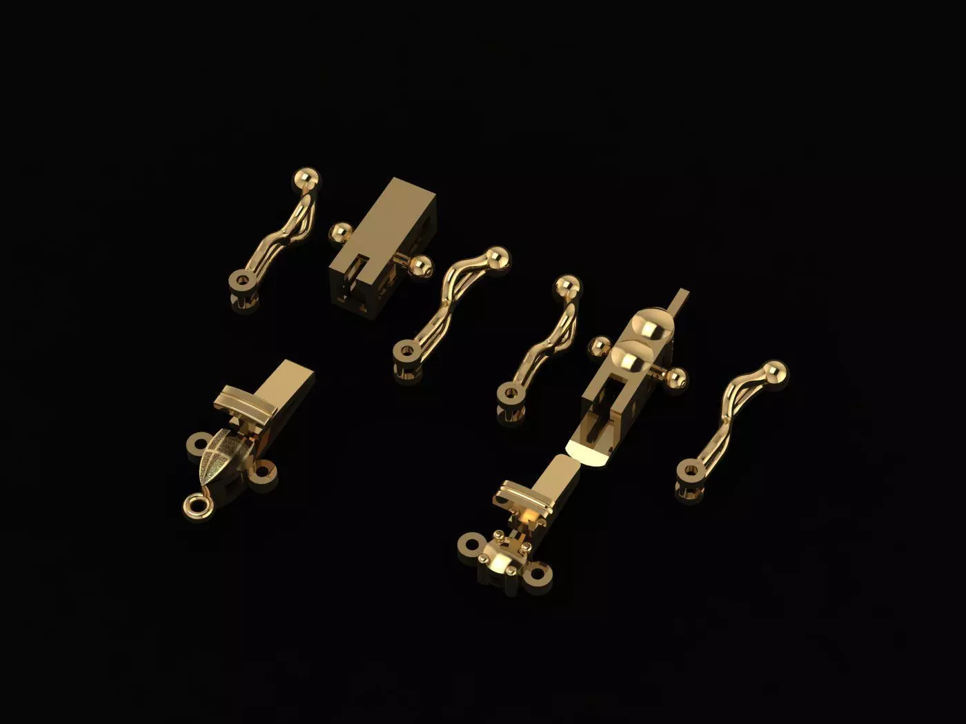 lock pandant Free 3D model_0