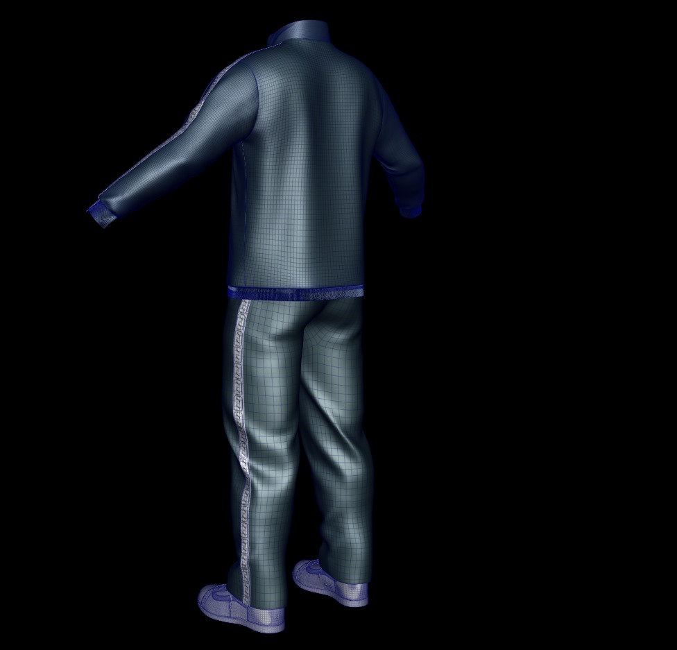 Track suit 3D model_8