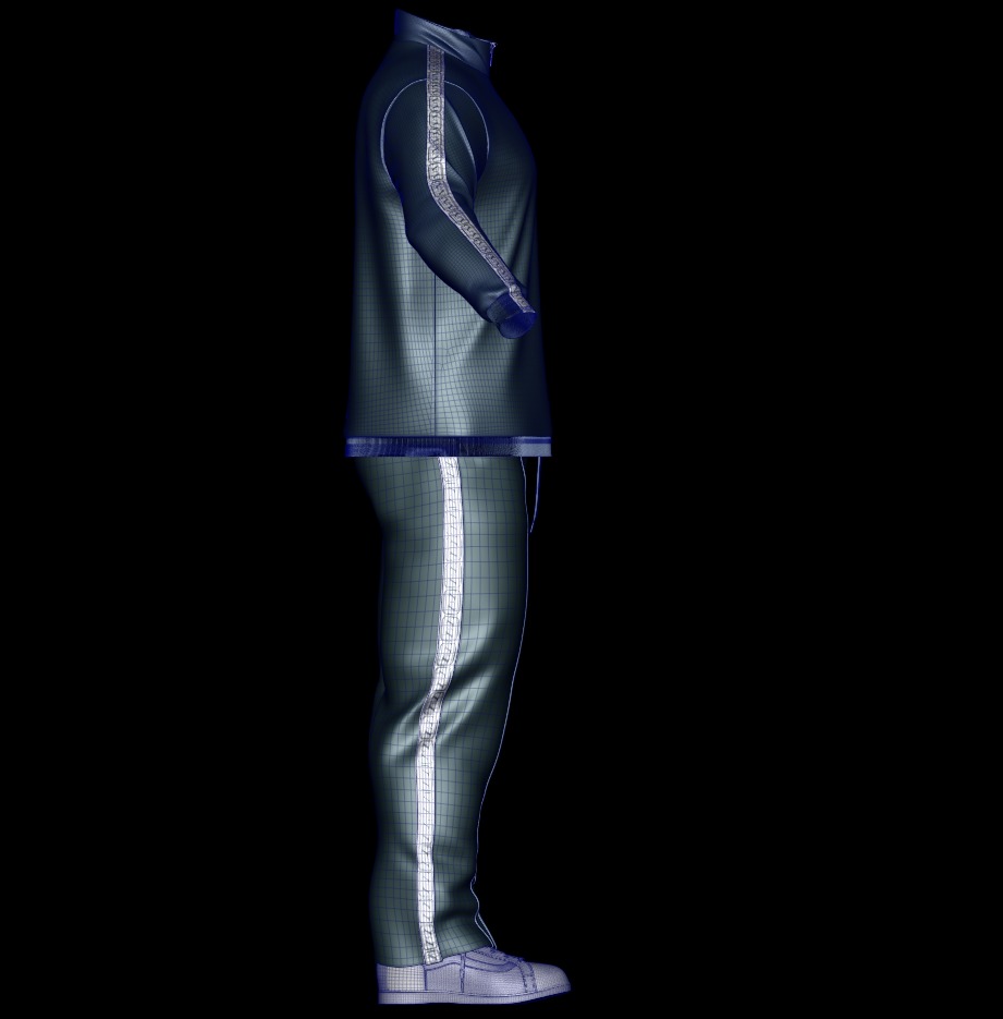 Track suit 3D model_9
