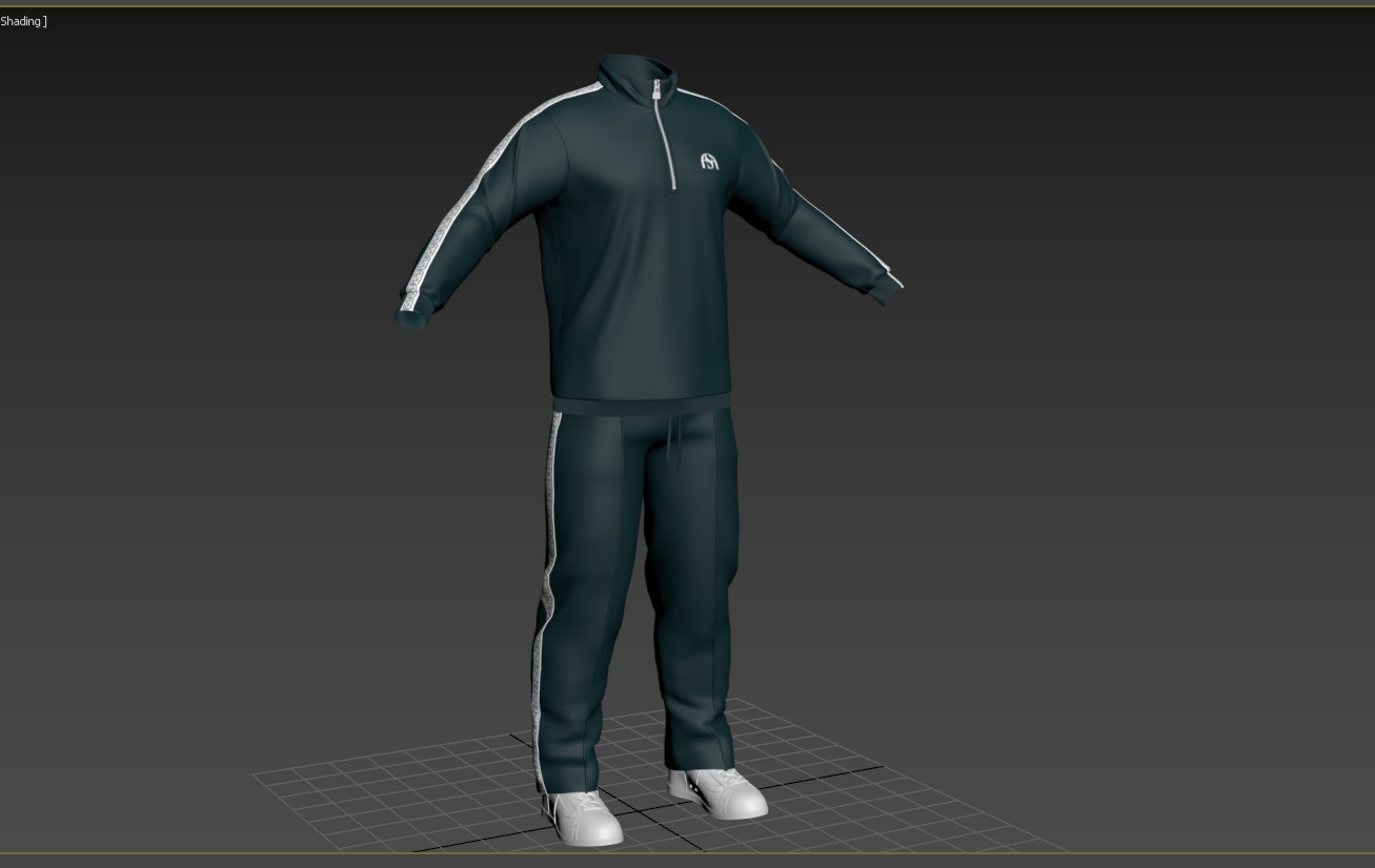 Track suit 3D model_14