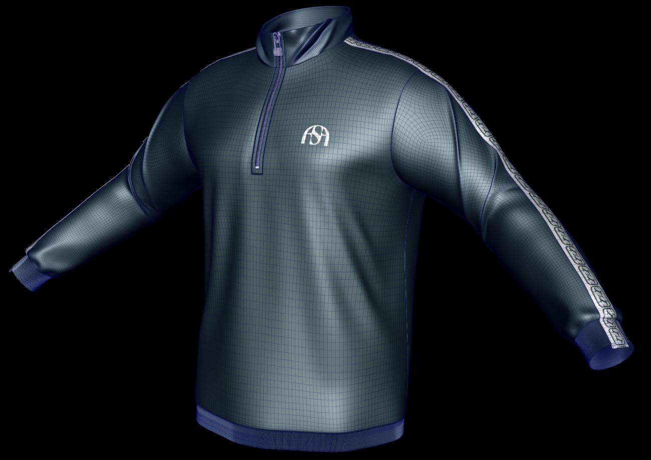 Track suit 3D model_11