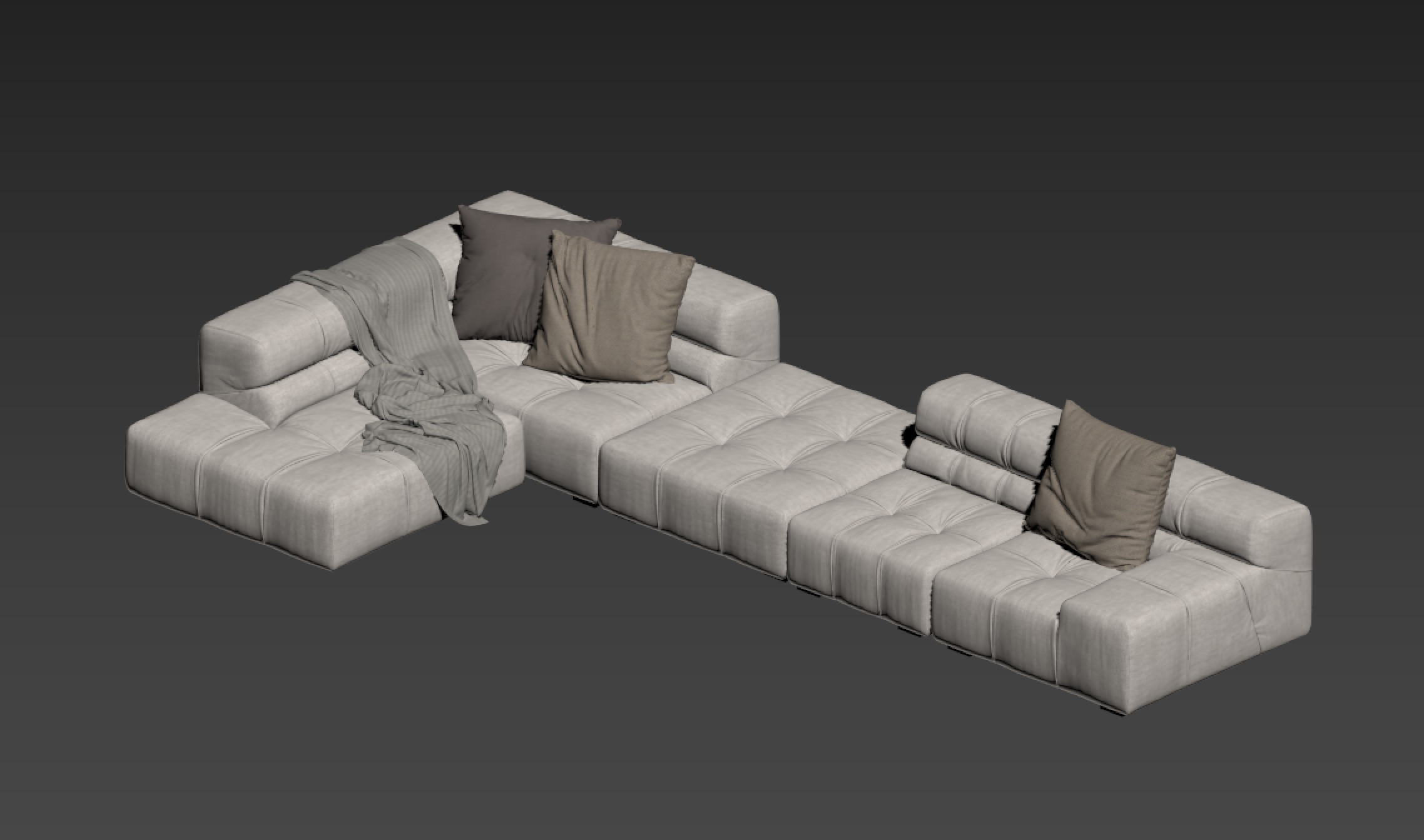 modern sofa chair  3D model_1