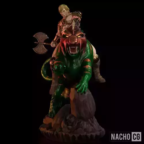 Fan Art - Heman and BattleCat from MOTU