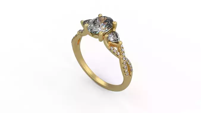 Woman Solitaire 993 3D print model