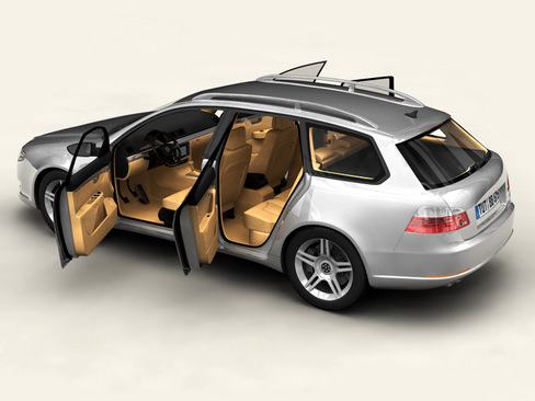 Generic Car Station Wagon 3D model_5