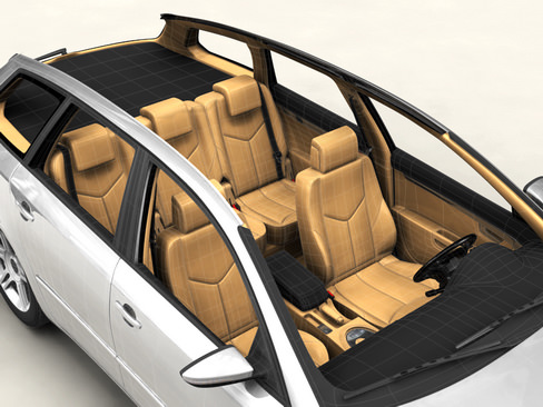 Generic Car Station Wagon 3D model_6