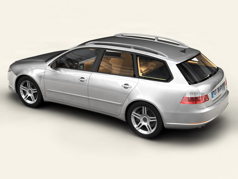 Generic Car Station Wagon 3D model_1