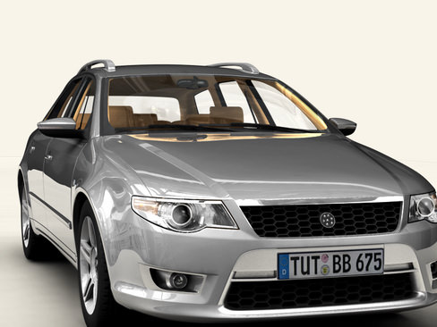 Generic Car Station Wagon 3D model_3