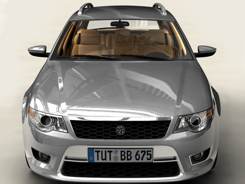 Generic Car Station Wagon 3D model_2