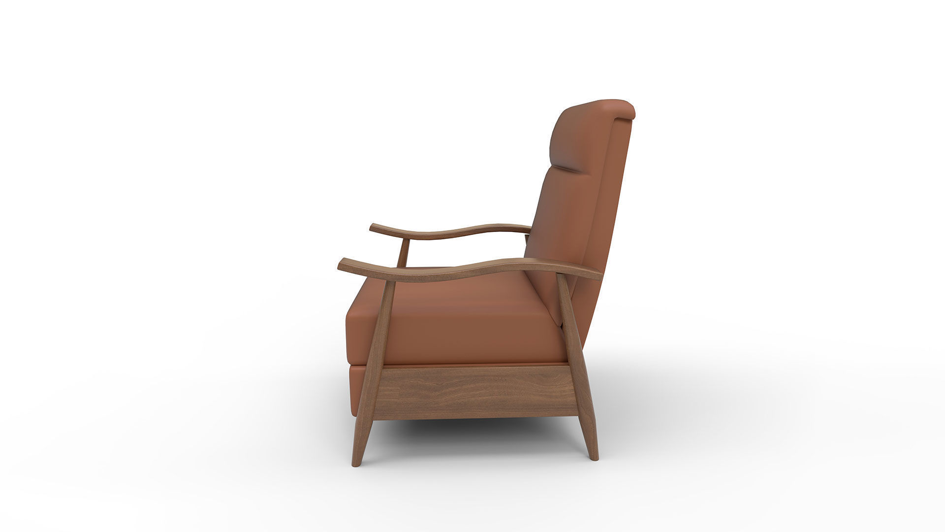 Teasley Wide Manual Standard Recliner 3D model_2