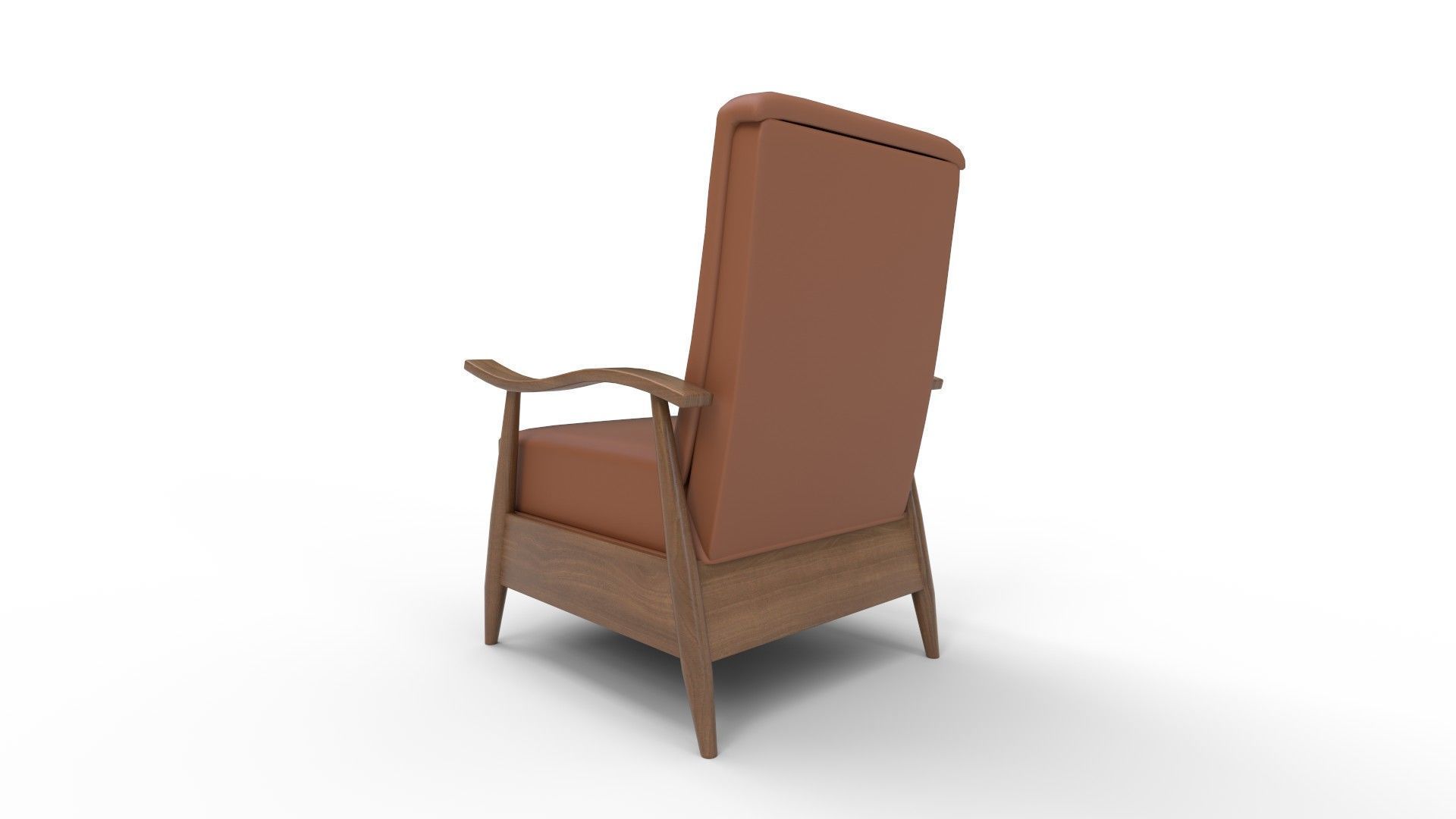 Teasley Wide Manual Standard Recliner 3D model_9