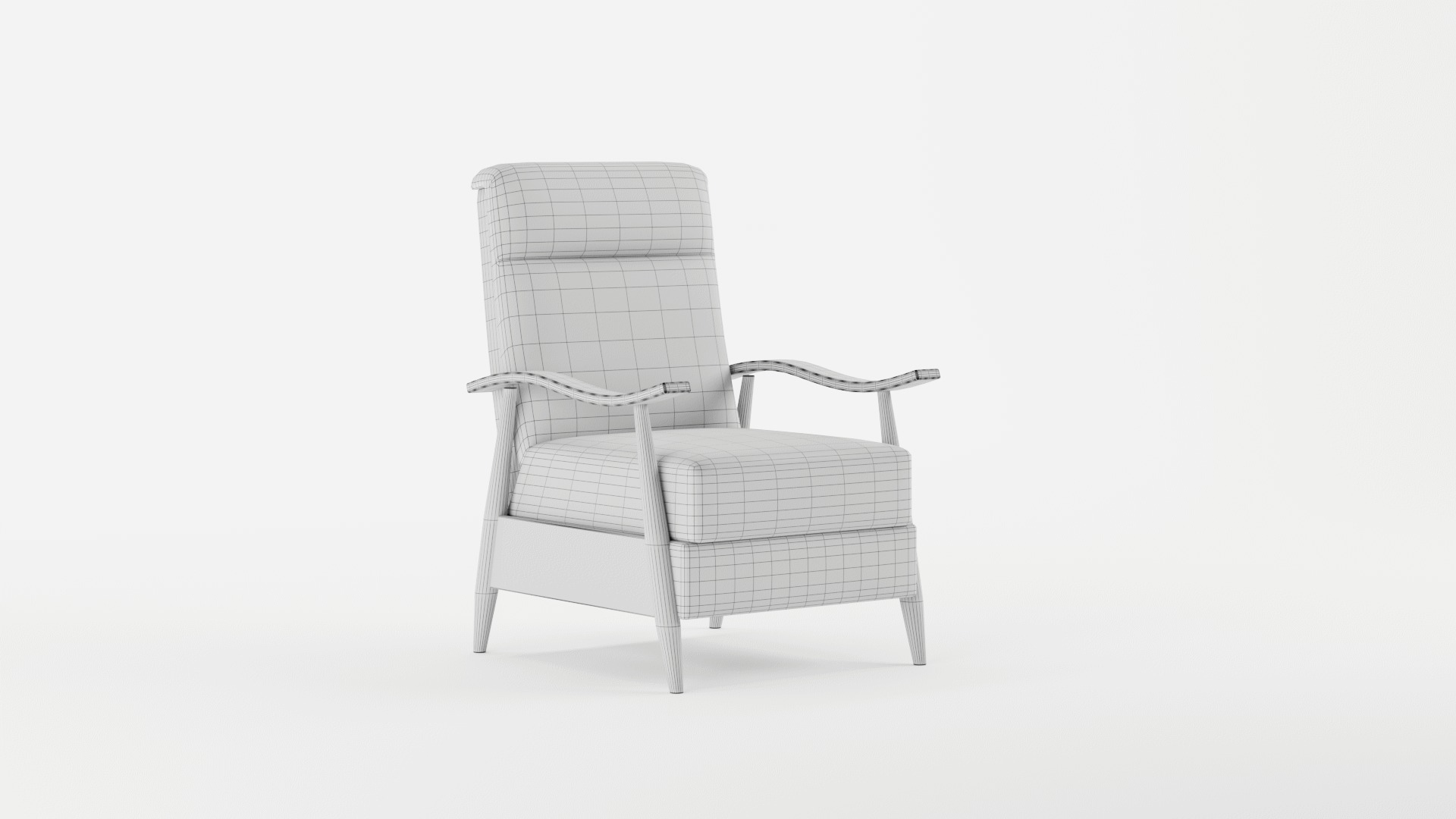 Teasley Wide Manual Standard Recliner 3D model_10