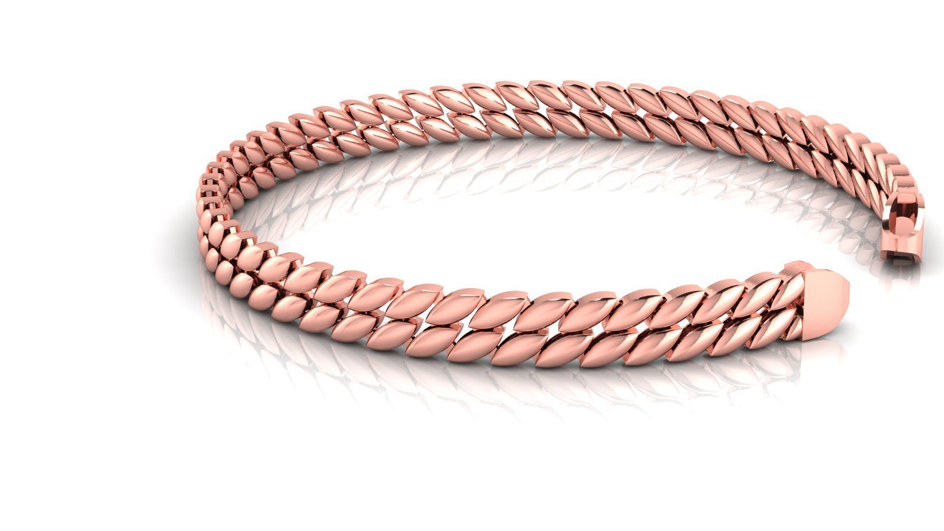 6 MM NEW SPIRAL MIAMI CUBAN LINK CHAIN BRACELET OR NECKLACE  3D print model_3