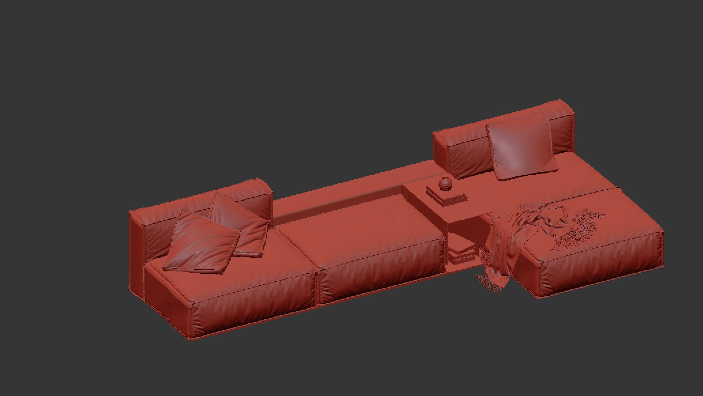 modern sofa chair  3D model_1