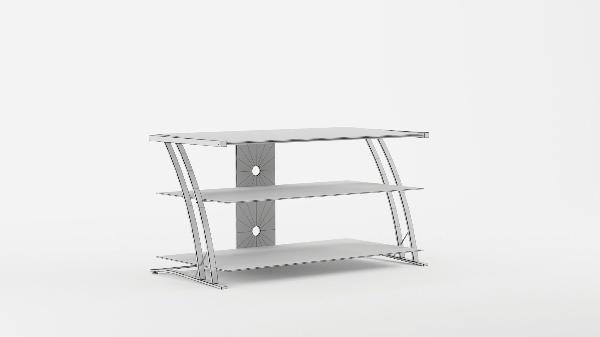 Silvana TV Stand for TV sup to 3D model_8