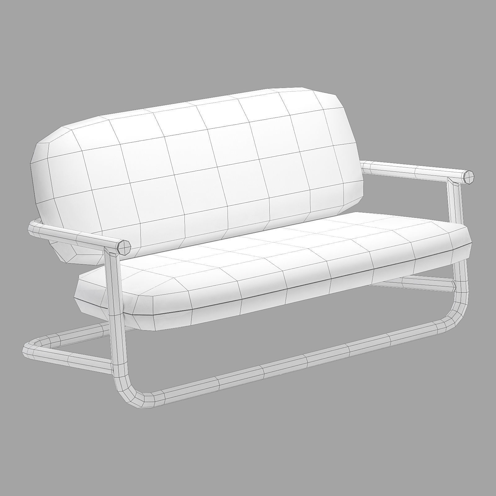 desalto strong special sofa 3D model_7