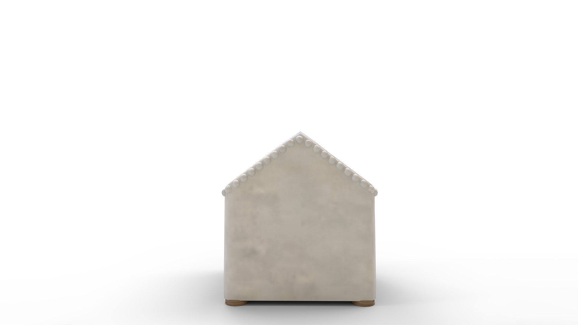 Handmade Ceramic Christmas Village House Mini 3D model_3