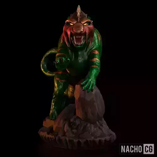 Fan Art - Battle Cat from MOTU - Statue