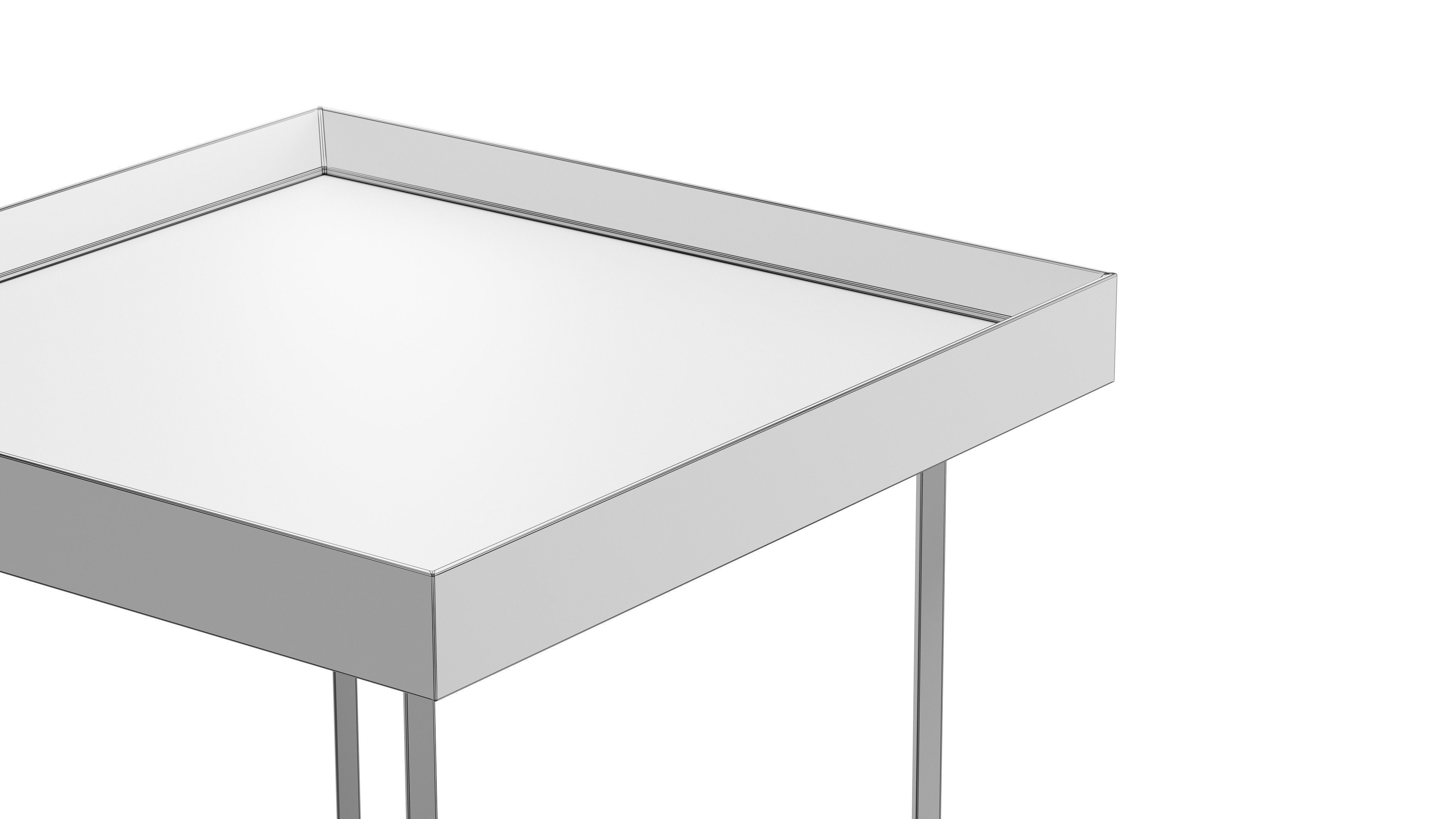 Coffee Table Dallagnese Slash Square 3D model_2