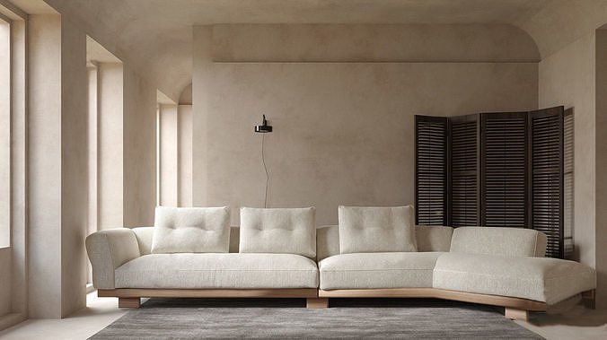 modern sofa chair  3D model