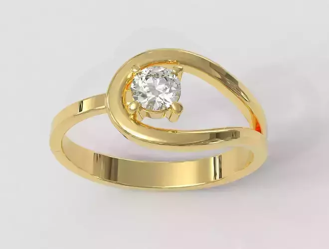 4mm Diamond Ring