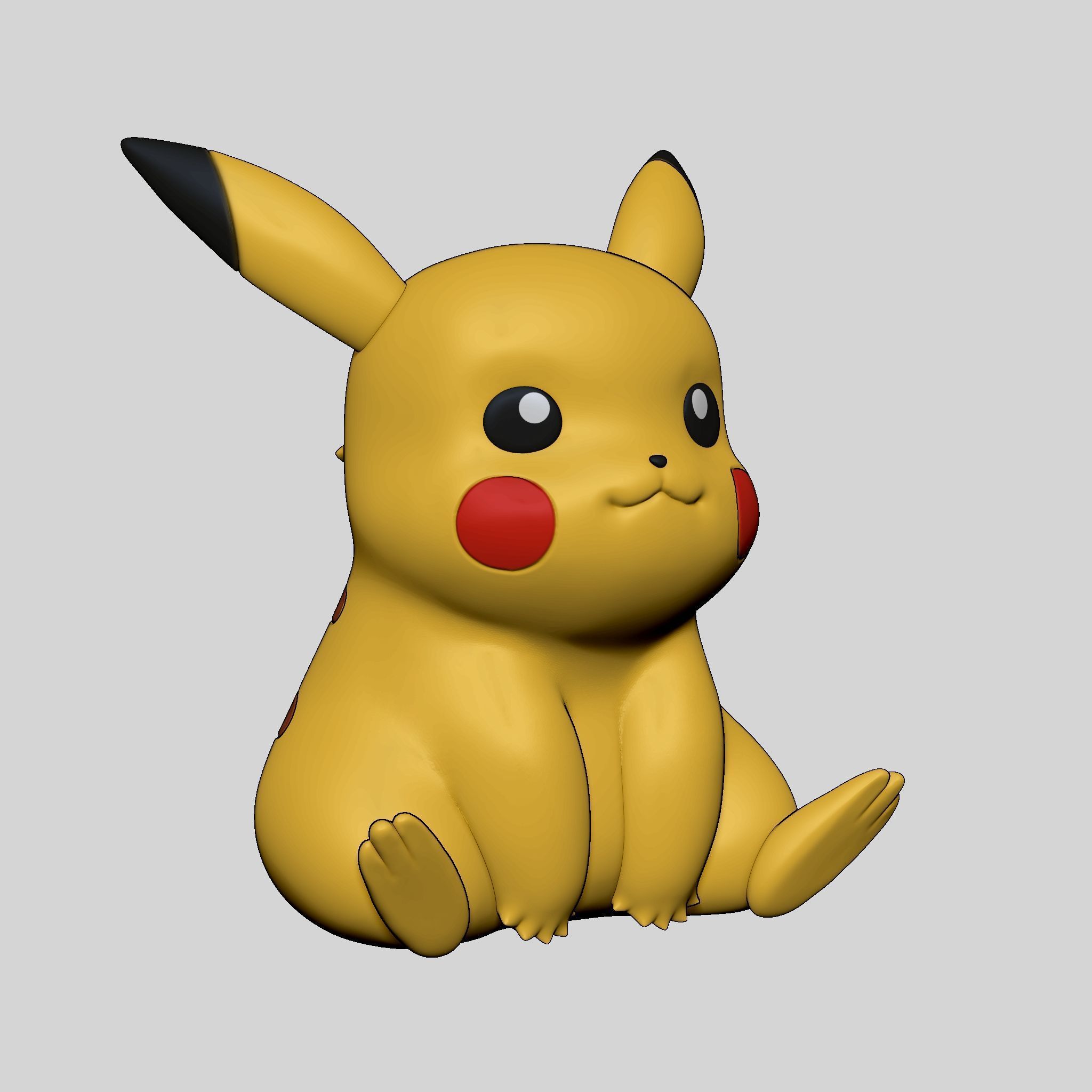  Pokemon Pikachu 3D print model_4