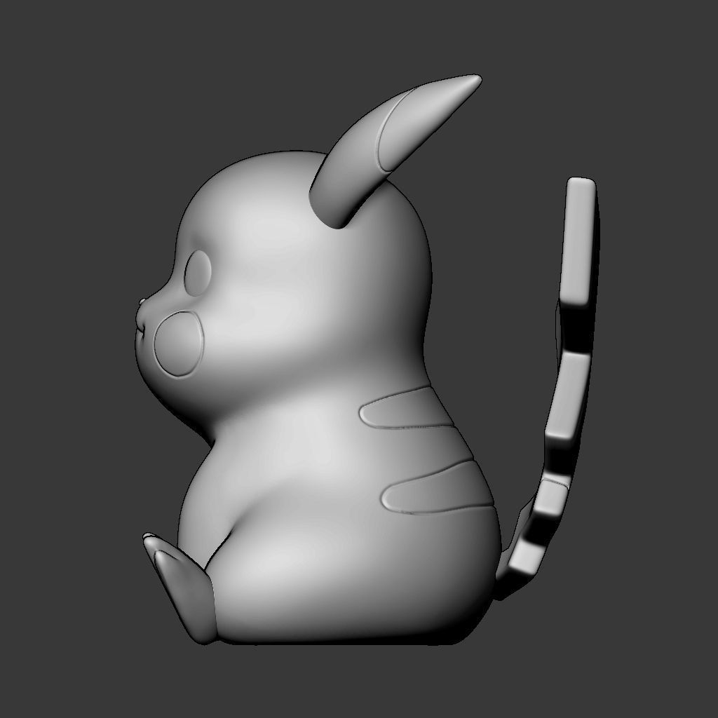 Pokemon Pikachu 3D print model_7