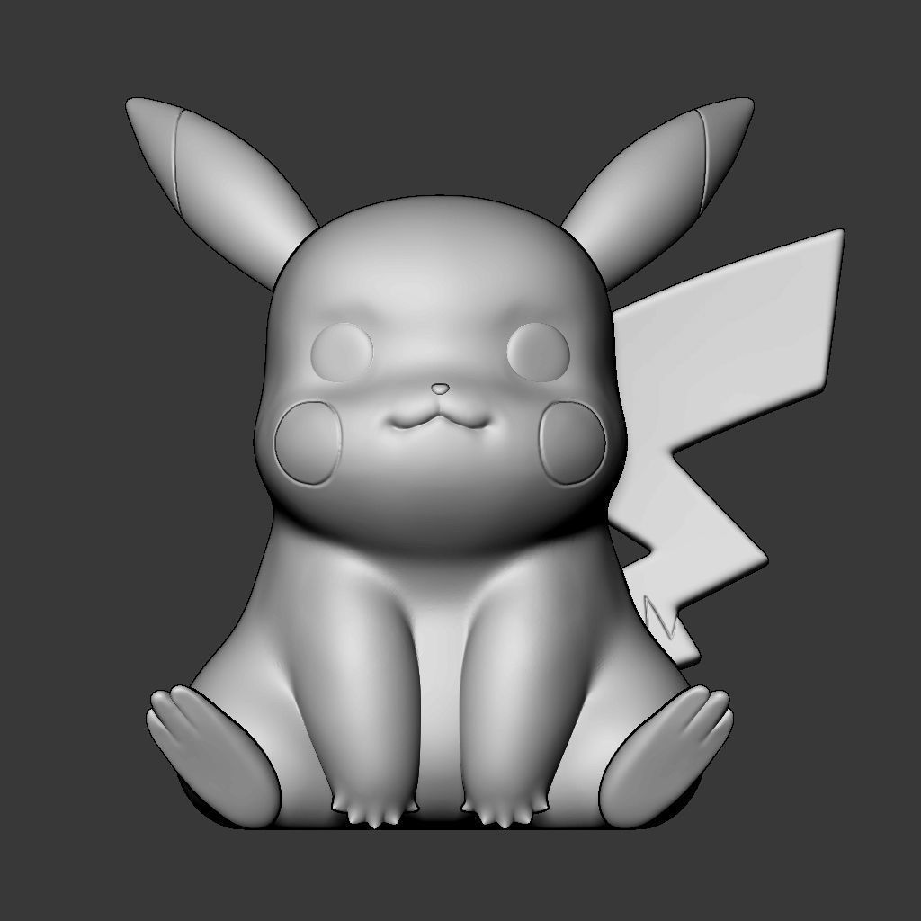  Pokemon Pikachu 3D print model_6