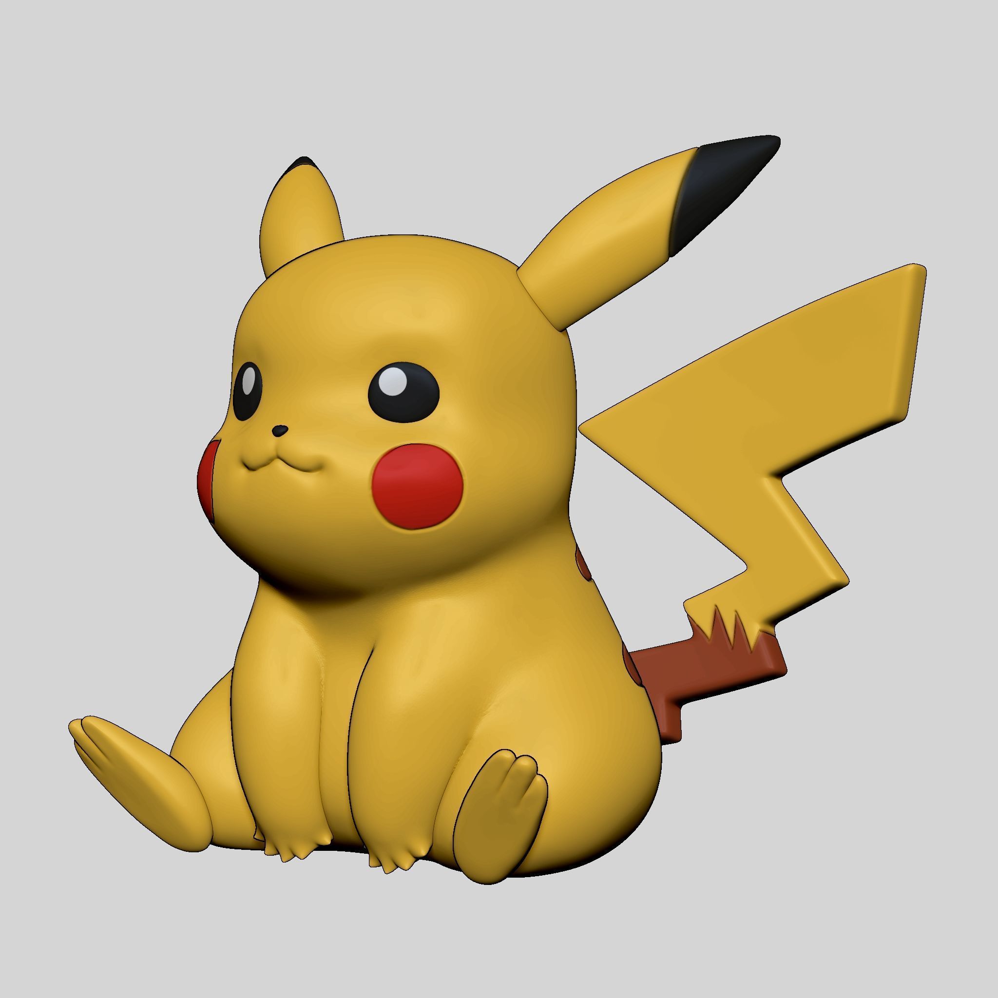  Pokemon Pikachu 3D print model_1