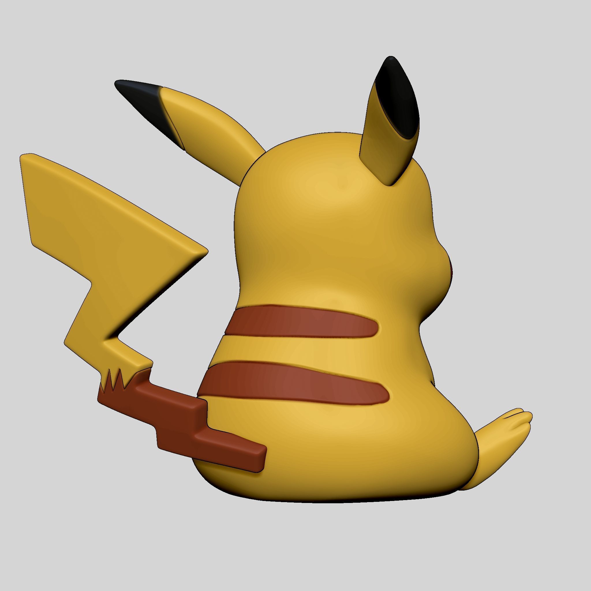  Pokemon Pikachu 3D print model_3