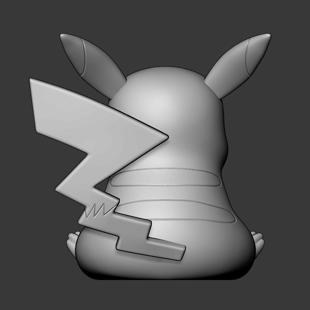 Pokemon Pikachu 3D print model_8