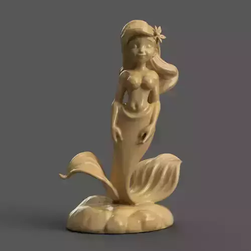 Cute Mermaid 3D Design
