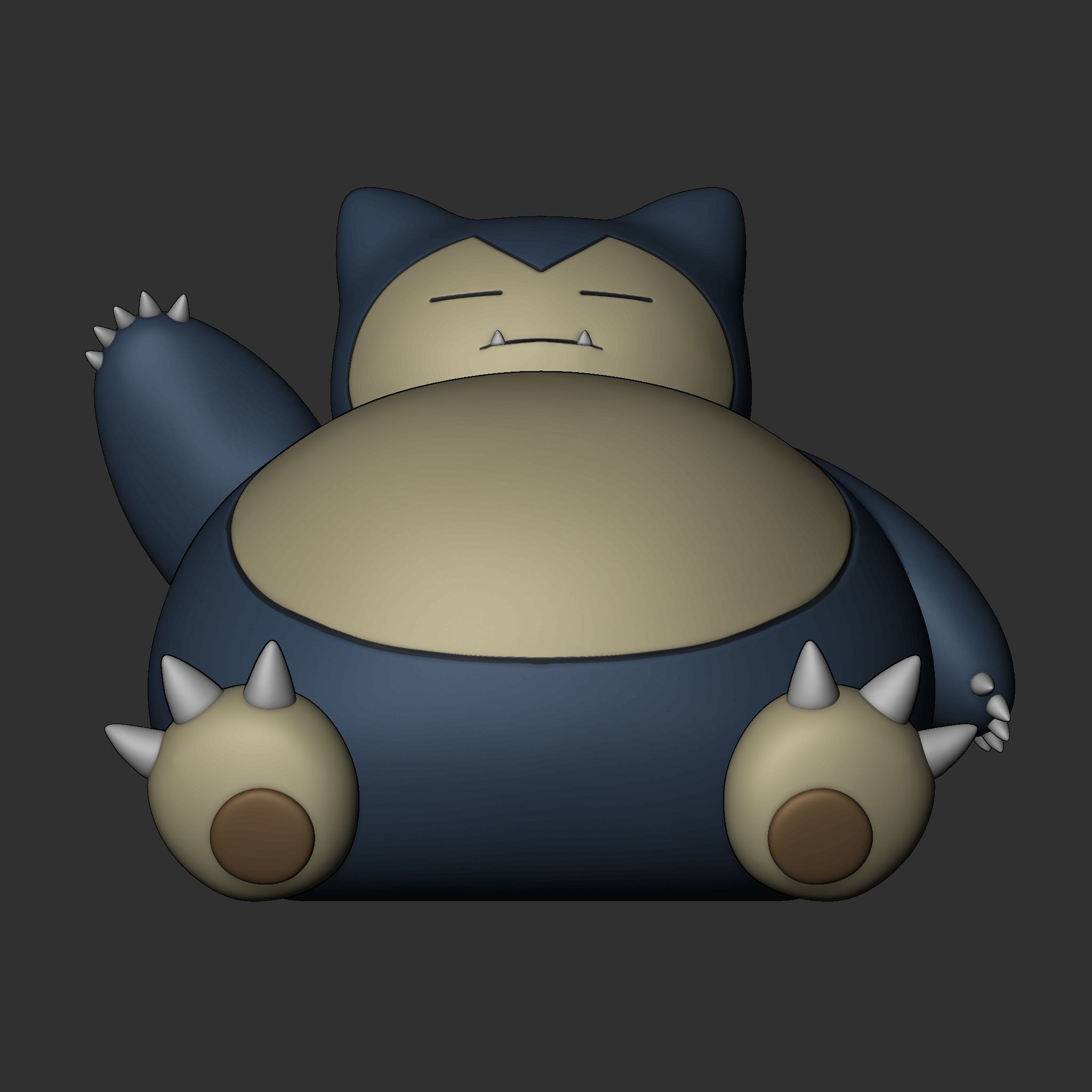  Pokemon Snorlax 3D print model_2