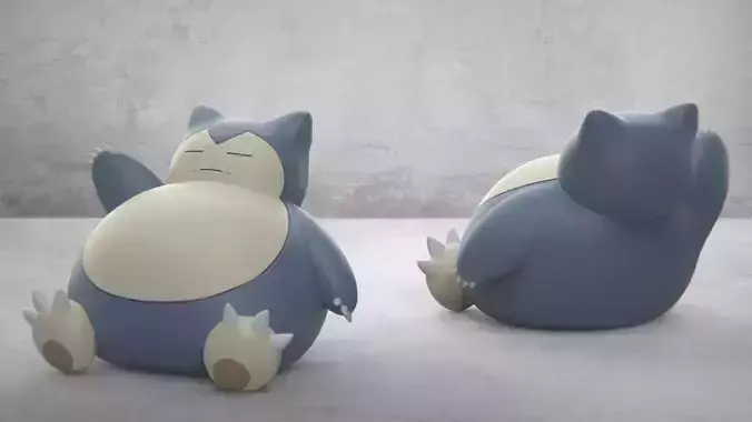  Pokemon Snorlax 3D print model