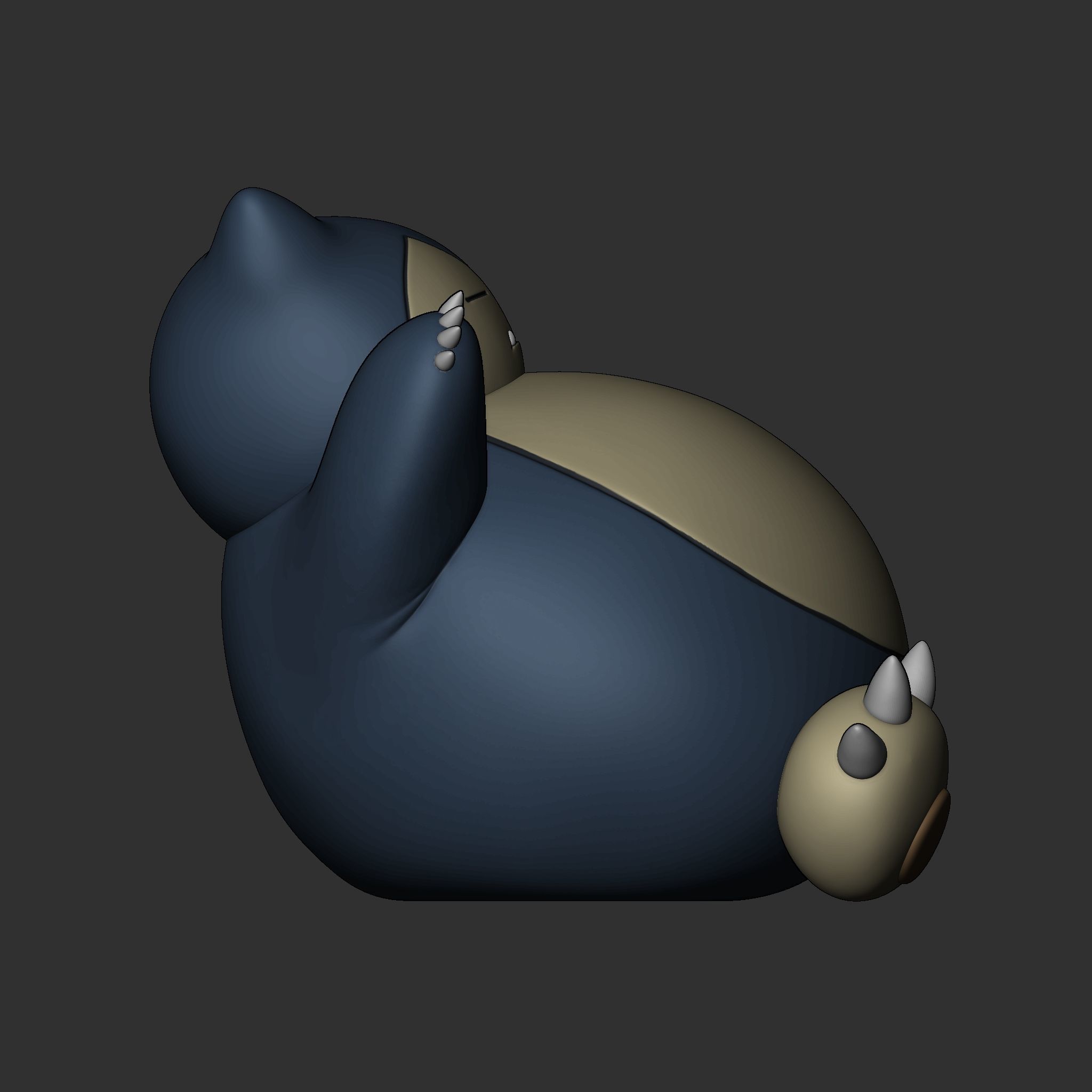  Pokemon Snorlax 3D print model_5
