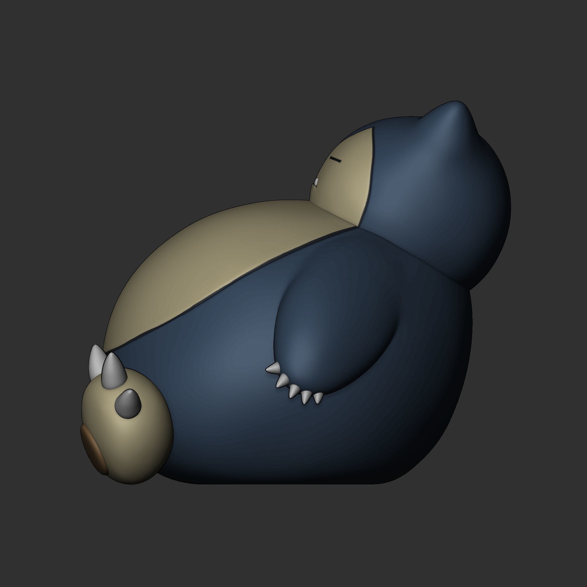  Pokemon Snorlax 3D print model_3